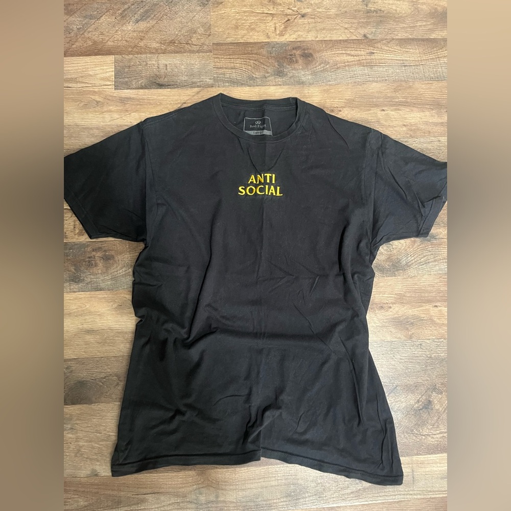“Anti Social” Black Short Sleeve Tee